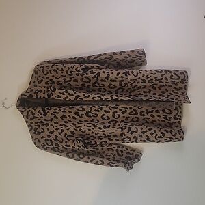 J. Crew animal print sweater Size M